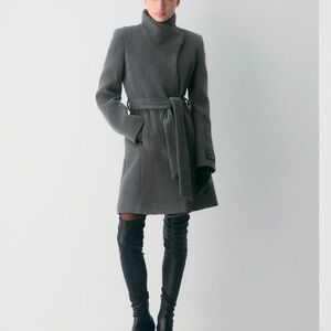 Aritzia Gray Pea Coat
